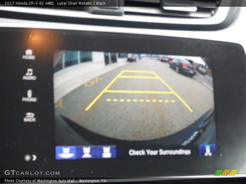 Lunar Silver Metallic / Black 2017 Honda CR-V EX AWD