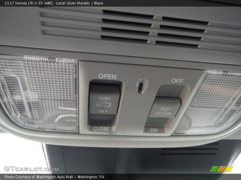Lunar Silver Metallic / Black 2017 Honda CR-V EX AWD