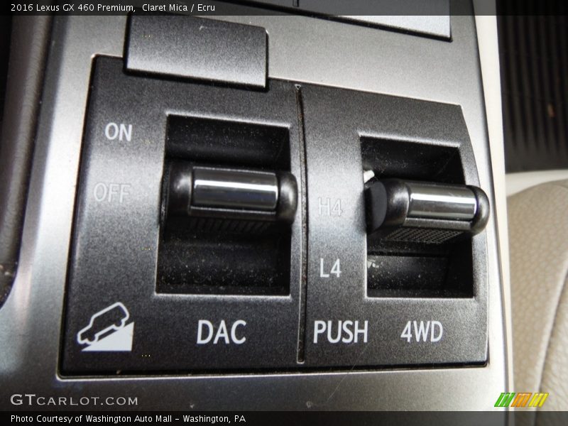 Controls of 2016 GX 460 Premium