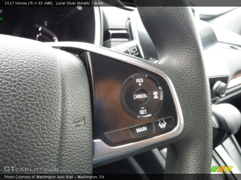 Lunar Silver Metallic / Black 2017 Honda CR-V EX AWD