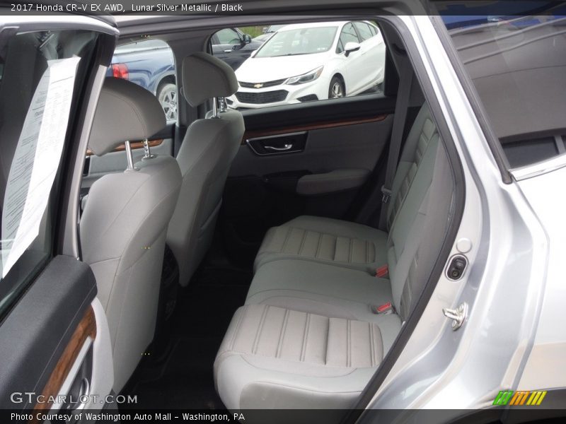 Lunar Silver Metallic / Black 2017 Honda CR-V EX AWD