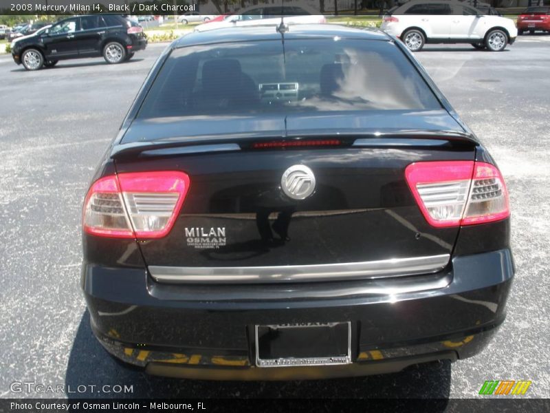 Black / Dark Charcoal 2008 Mercury Milan I4