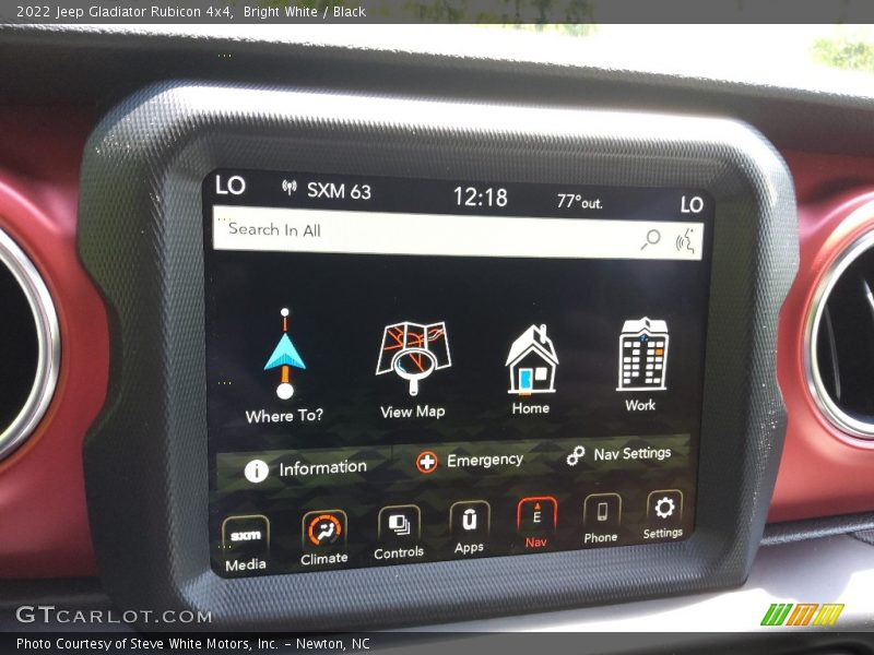 Bright White / Black 2022 Jeep Gladiator Rubicon 4x4