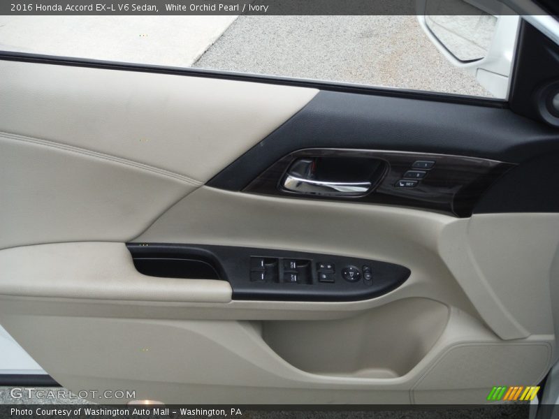 White Orchid Pearl / Ivory 2016 Honda Accord EX-L V6 Sedan