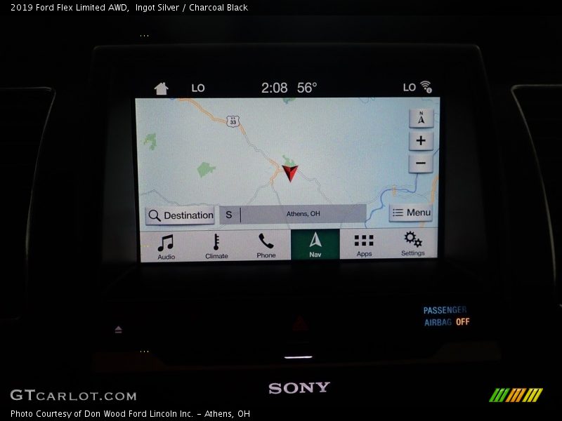 Ingot Silver / Charcoal Black 2019 Ford Flex Limited AWD