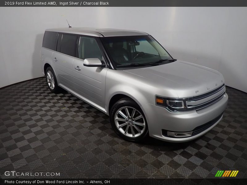 Ingot Silver / Charcoal Black 2019 Ford Flex Limited AWD