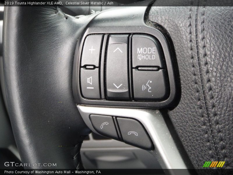Celestial Silver Metallic / Ash 2019 Toyota Highlander XLE AWD