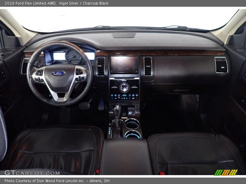 Ingot Silver / Charcoal Black 2019 Ford Flex Limited AWD