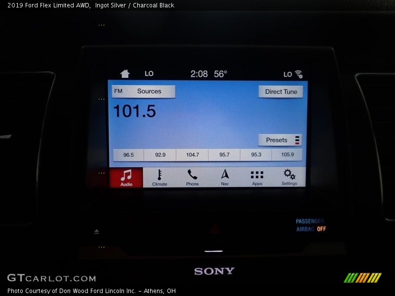 Ingot Silver / Charcoal Black 2019 Ford Flex Limited AWD