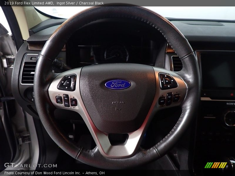 Ingot Silver / Charcoal Black 2019 Ford Flex Limited AWD