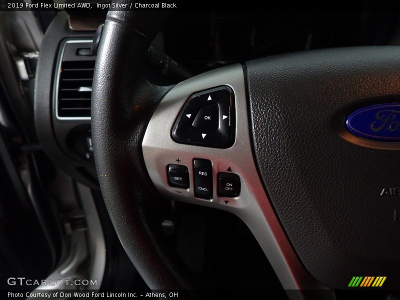 Ingot Silver / Charcoal Black 2019 Ford Flex Limited AWD