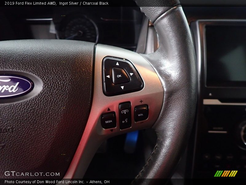 Ingot Silver / Charcoal Black 2019 Ford Flex Limited AWD