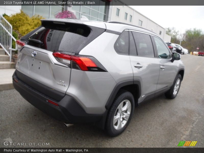 Silver Sky Metallic / Black 2019 Toyota RAV4 LE AWD Hybrid