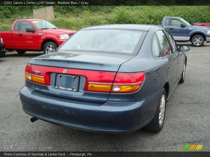 Medium Blue / Gray 2002 Saturn L Series L200 Sedan