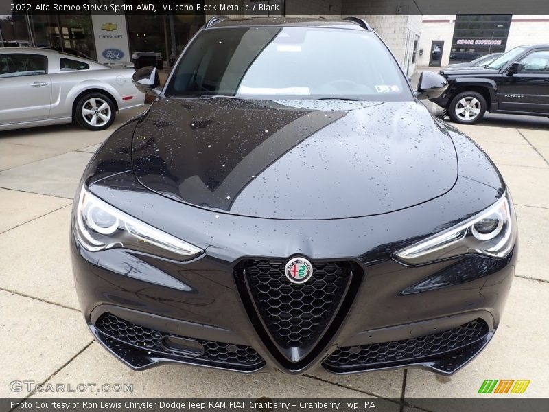 Vulcano Black Metallic / Black 2022 Alfa Romeo Stelvio Sprint AWD
