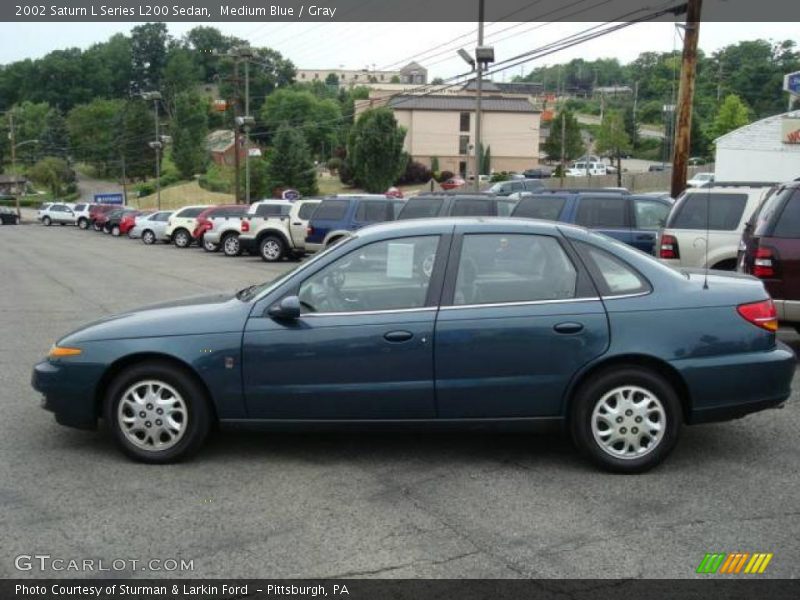 Medium Blue / Gray 2002 Saturn L Series L200 Sedan