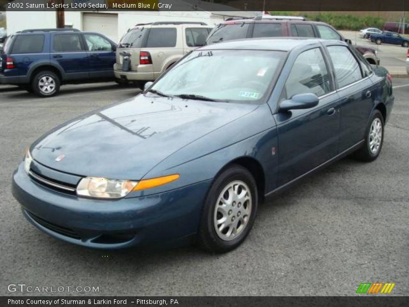 Medium Blue / Gray 2002 Saturn L Series L200 Sedan