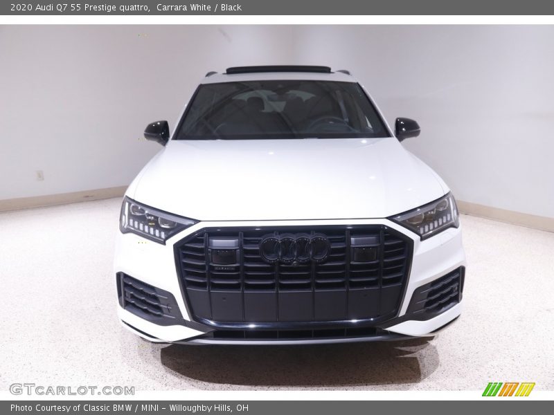 Carrara White / Black 2020 Audi Q7 55 Prestige quattro