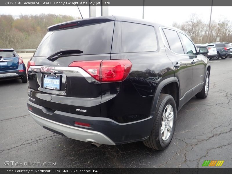 Ebony Twilight Metallic / Jet Black 2019 GMC Acadia SLE AWD