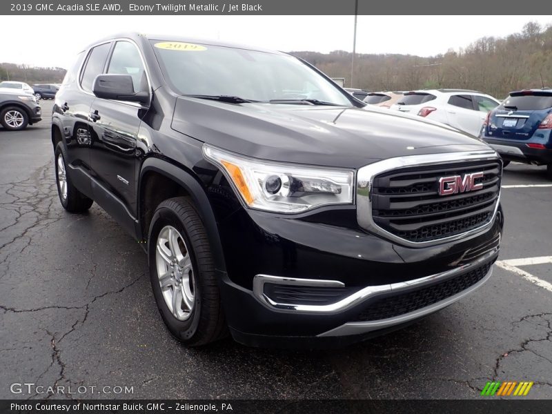 Ebony Twilight Metallic / Jet Black 2019 GMC Acadia SLE AWD