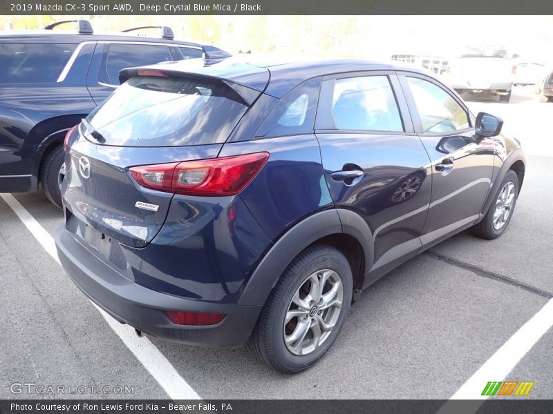 Deep Crystal Blue Mica / Black 2019 Mazda CX-3 Sport AWD