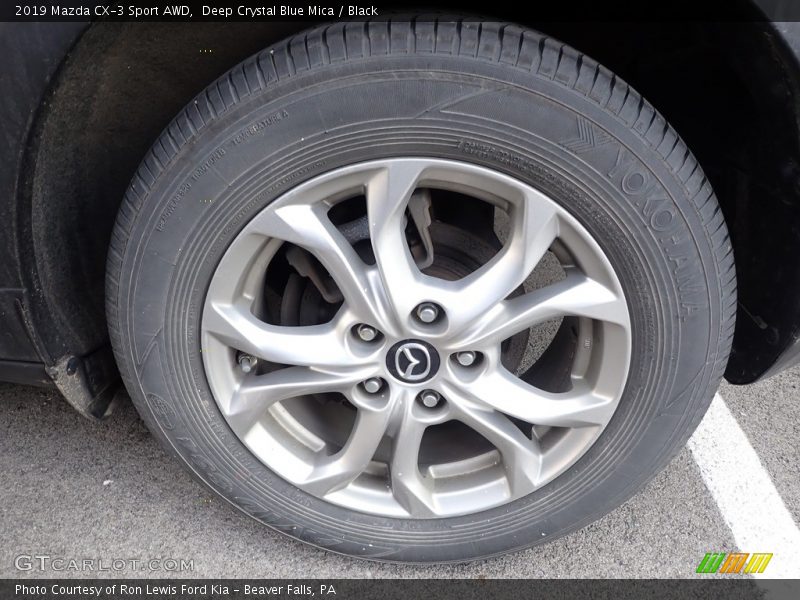 Deep Crystal Blue Mica / Black 2019 Mazda CX-3 Sport AWD