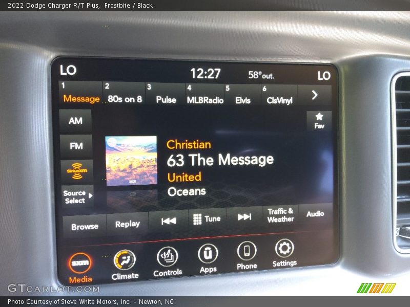 Frostbite / Black 2022 Dodge Charger R/T Plus