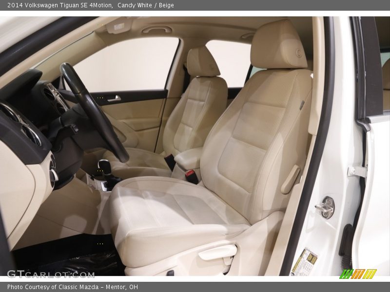 Candy White / Beige 2014 Volkswagen Tiguan SE 4Motion