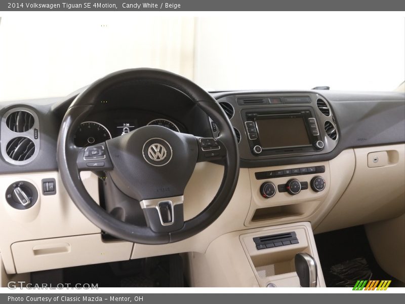Candy White / Beige 2014 Volkswagen Tiguan SE 4Motion