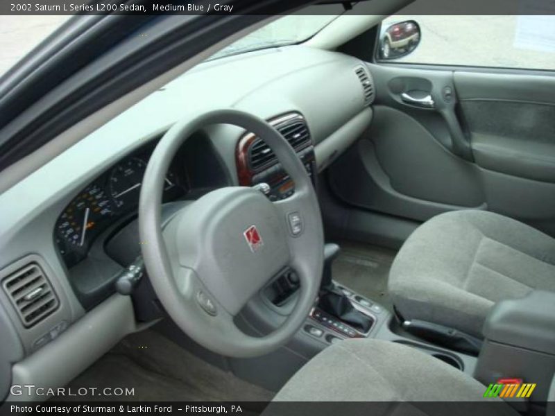 Medium Blue / Gray 2002 Saturn L Series L200 Sedan