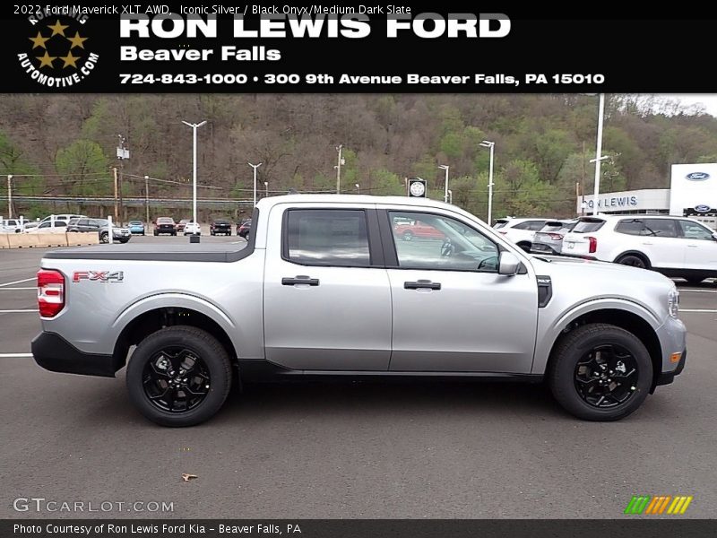 Iconic Silver / Black Onyx/Medium Dark Slate 2022 Ford Maverick XLT AWD
