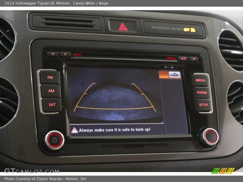 Candy White / Beige 2014 Volkswagen Tiguan SE 4Motion