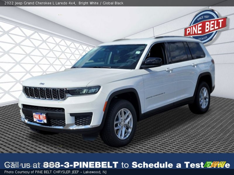 Bright White / Global Black 2022 Jeep Grand Cherokee L Laredo 4x4