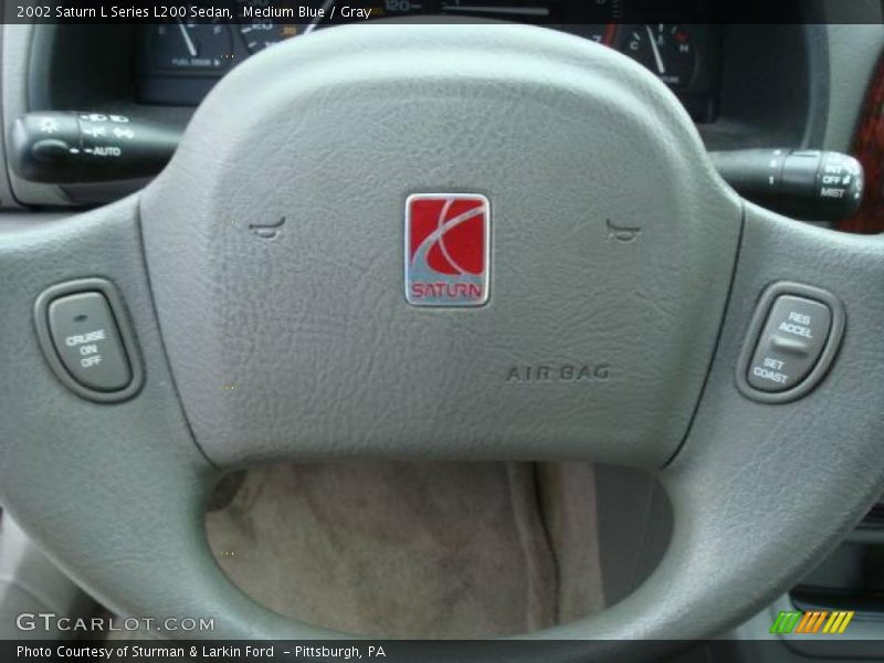 Medium Blue / Gray 2002 Saturn L Series L200 Sedan