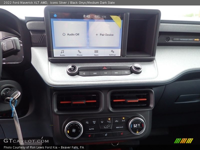 Iconic Silver / Black Onyx/Medium Dark Slate 2022 Ford Maverick XLT AWD