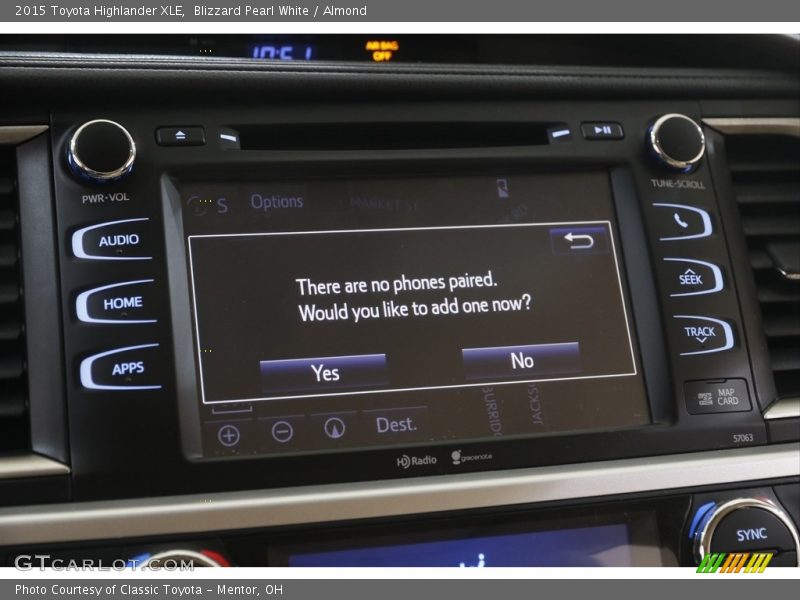 Blizzard Pearl White / Almond 2015 Toyota Highlander XLE