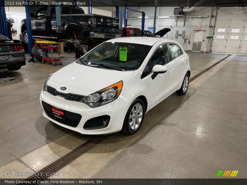 Clear White / Black 2013 Kia Rio EX 5-Door