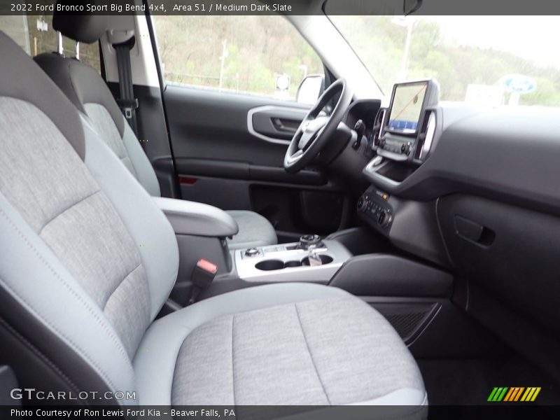 Front Seat of 2022 Bronco Sport Big Bend 4x4