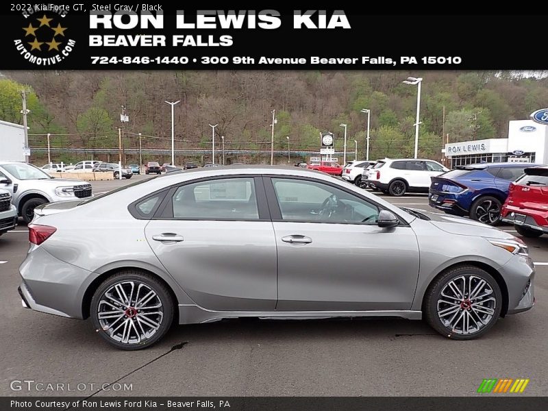 Steel Gray / Black 2022 Kia Forte GT