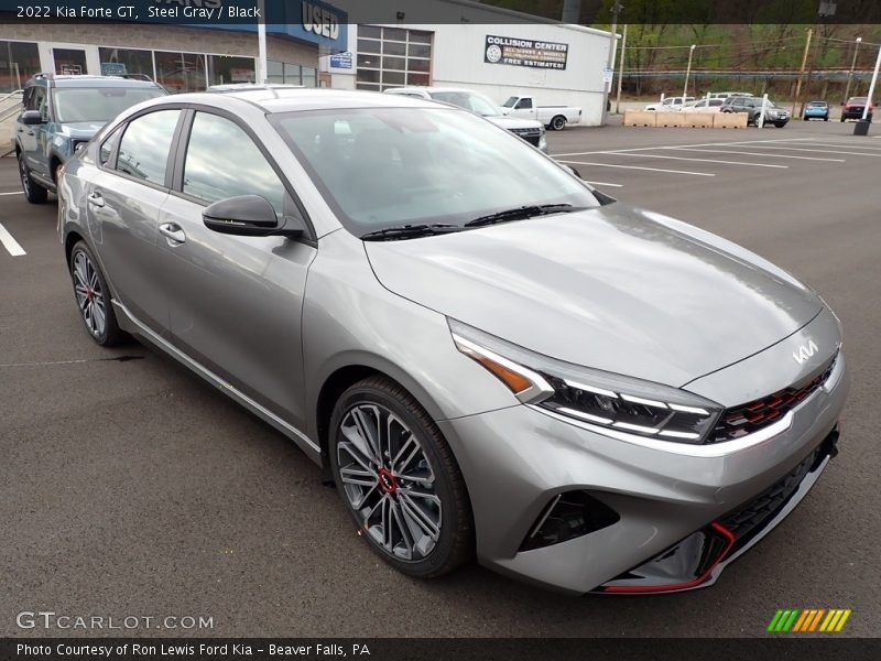 Steel Gray / Black 2022 Kia Forte GT