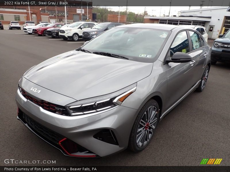 Steel Gray / Black 2022 Kia Forte GT