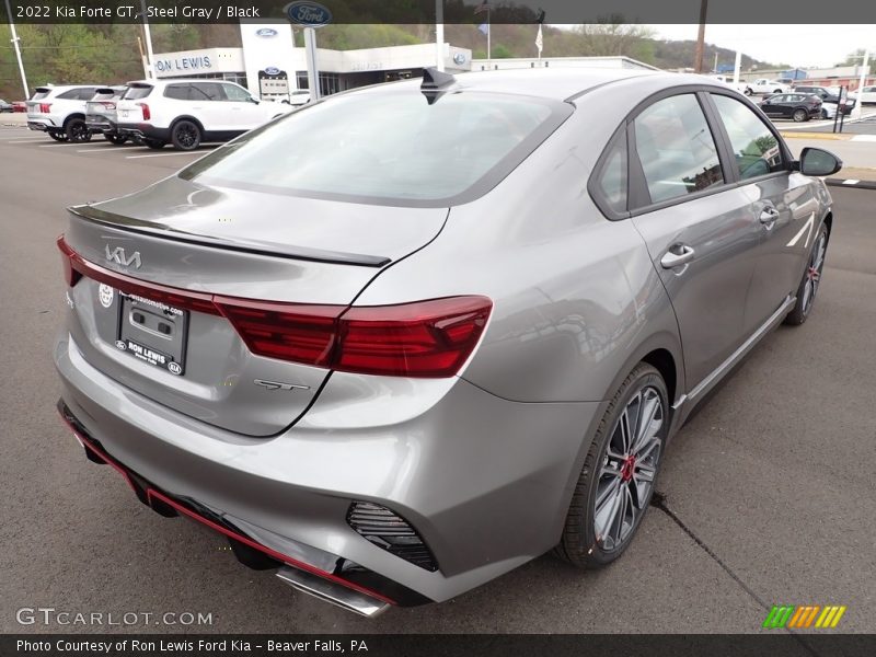 Steel Gray / Black 2022 Kia Forte GT