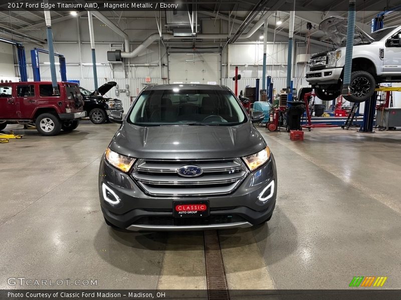Magnetic Metallic / Ebony 2017 Ford Edge Titanium AWD