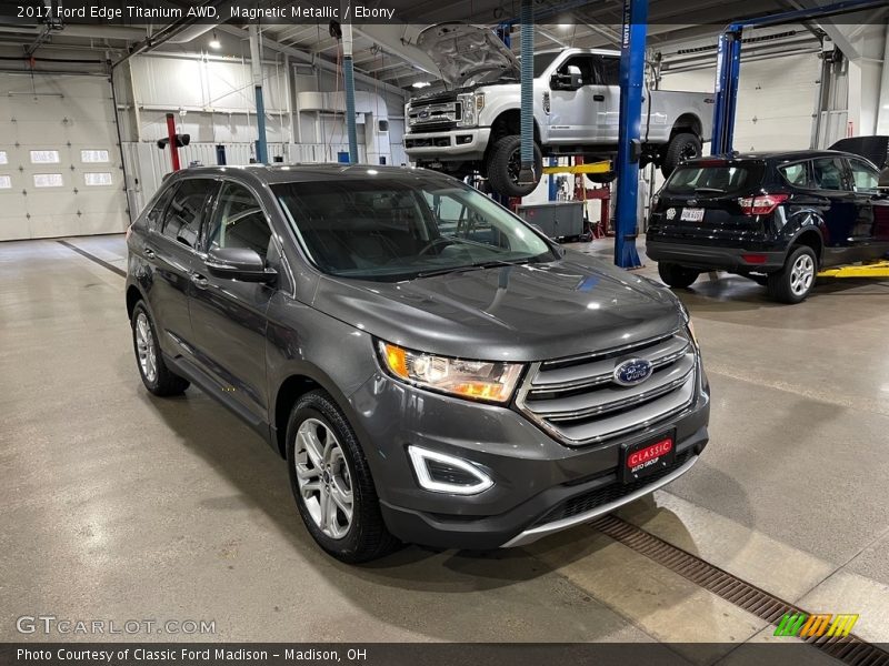 Magnetic Metallic / Ebony 2017 Ford Edge Titanium AWD