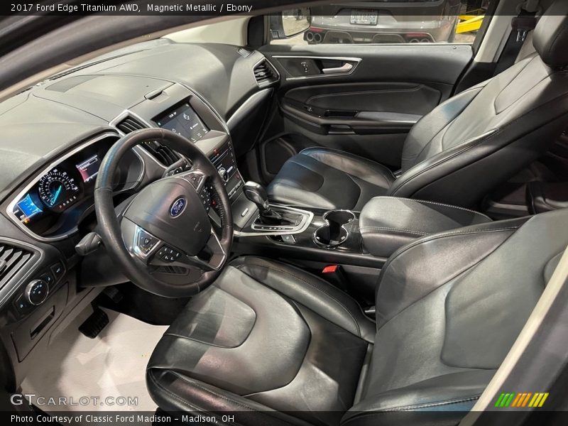 Magnetic Metallic / Ebony 2017 Ford Edge Titanium AWD