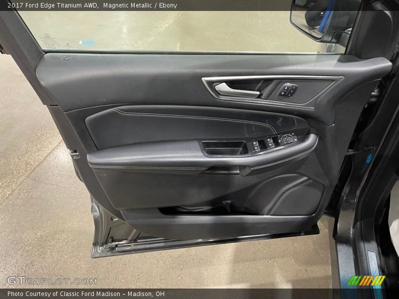 Magnetic Metallic / Ebony 2017 Ford Edge Titanium AWD