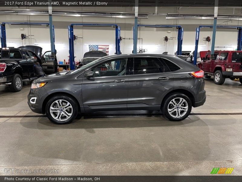 Magnetic Metallic / Ebony 2017 Ford Edge Titanium AWD
