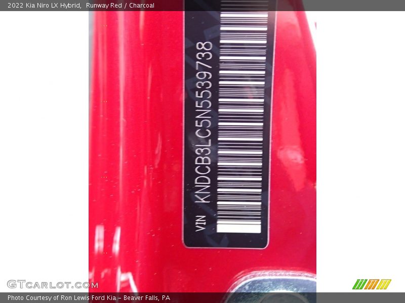 Runway Red / Charcoal 2022 Kia Niro LX Hybrid