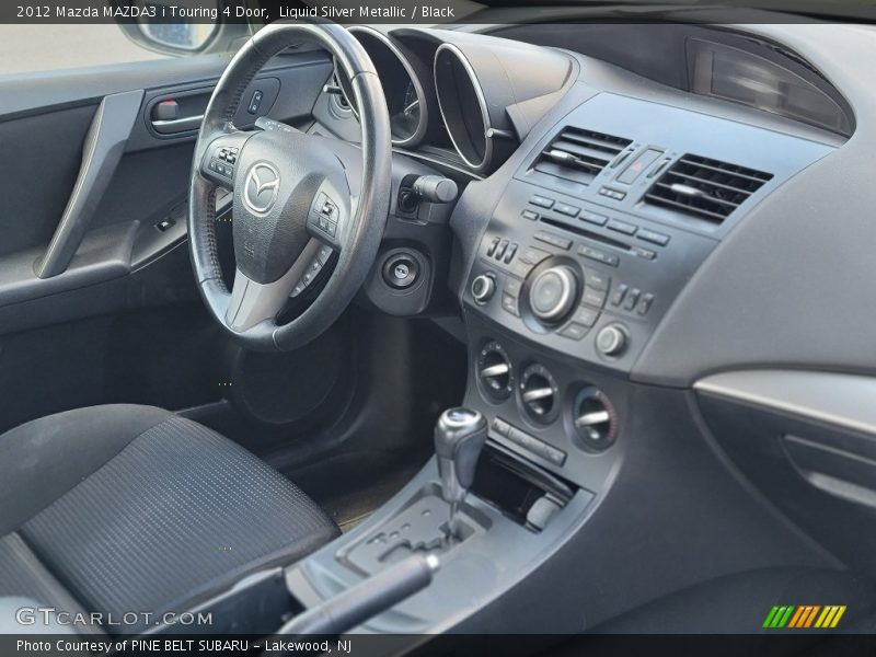 Liquid Silver Metallic / Black 2012 Mazda MAZDA3 i Touring 4 Door