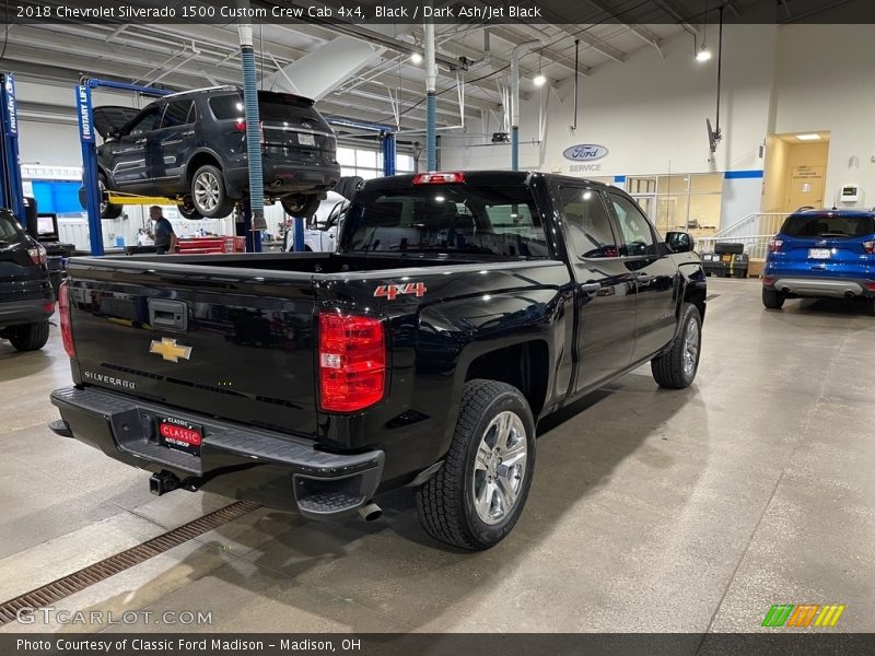 Black / Dark Ash/Jet Black 2018 Chevrolet Silverado 1500 Custom Crew Cab 4x4